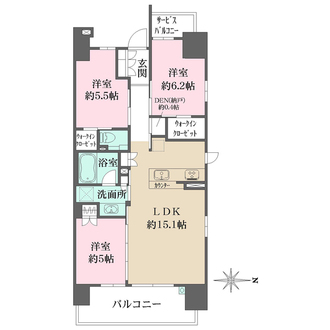 シティタワー葵の間取図