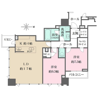 シティタワー名古屋久屋大通公園の間取図
