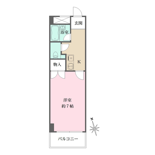 服部マンションの間取図