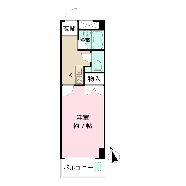 服部マンションの間取図