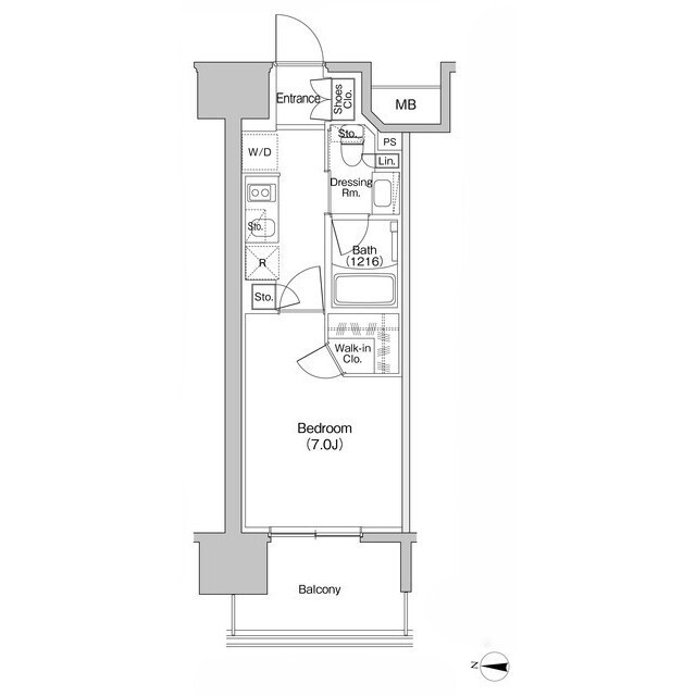 ザ・パークハビオ新栄の間取図