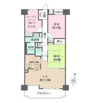 藤和シティコープ勝川の間取図