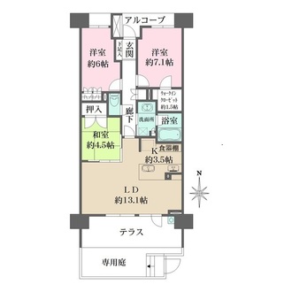 ＢＥＬＩＳＴＡ茶屋ヶ坂の間取図
