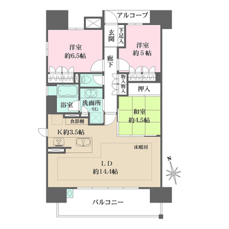 ザ・パークハウス大曽根の間取図