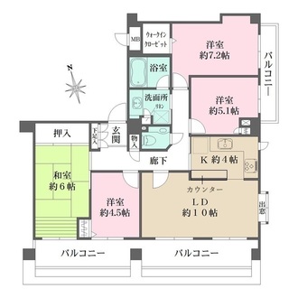 千種春岡パークハウスの間取図