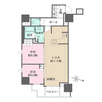 プラウドタワー名駅南の間取図