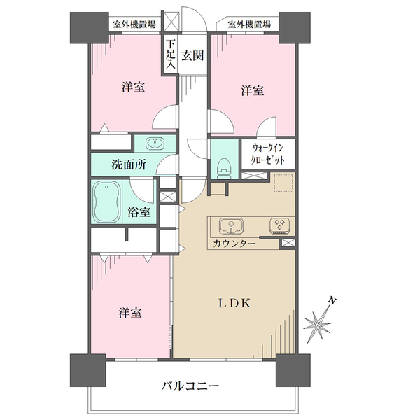 BELISTA川口上青木の間取図