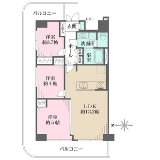 グリーンビューニュー川口の間取図