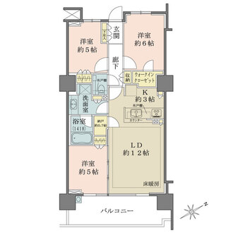 シティタワー赤羽テラスの間取図