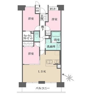 川口パークハウスの間取図