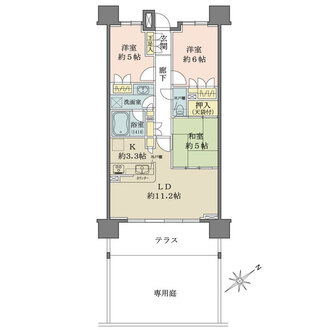 BELISTA蕨北町の間取図