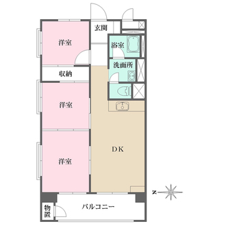 東建滝野川マンションの間取図