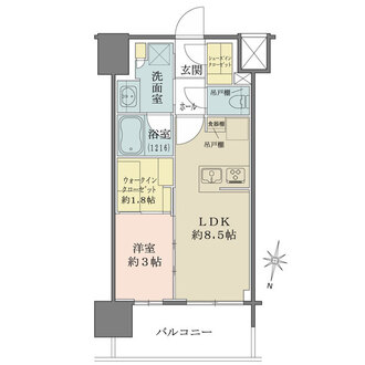 デュオヴェール赤羽の間取図