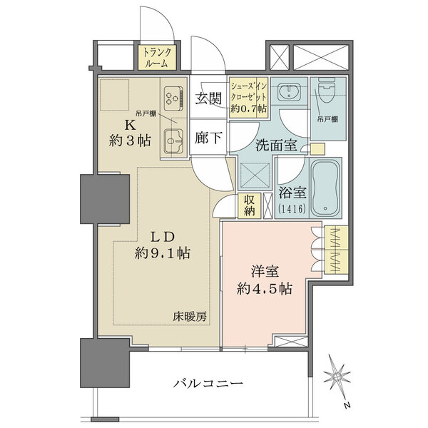 津田沼ザ・タワーの間取図
