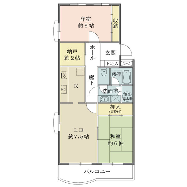 稲毛パークハウスG棟の間取図