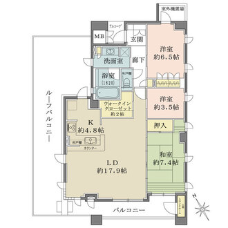 D’クラディア津田沼の間取図