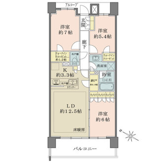 ザ・レジデンス津田沼奏の杜ブロードレジデンスの間取図