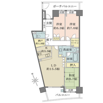 パークハウスプレシアの間取図