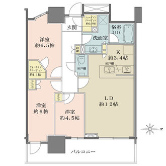 幕張ベイパーク　スカイグランドタワーの間取図