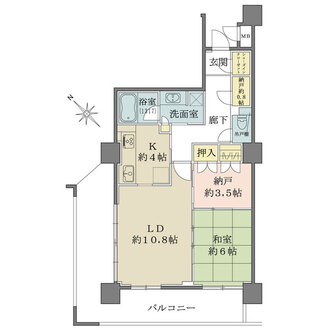ルネライラタワー船橋の間取図