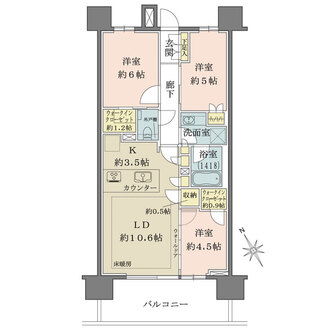 ザ・パークハウス船橋本町の間取図