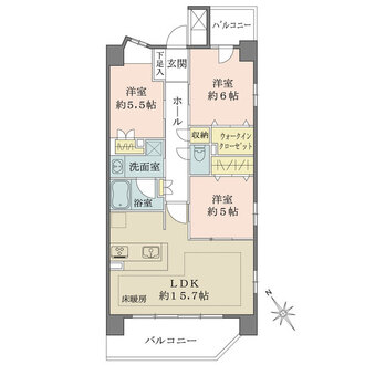 ヴェレーナ稲毛の間取図