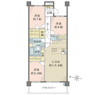 パークシティ稲毛の杜の間取図