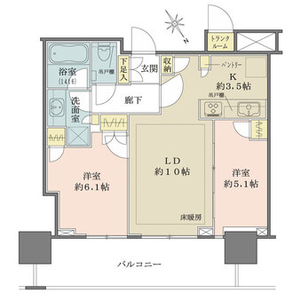 津田沼ザ・タワーの間取図