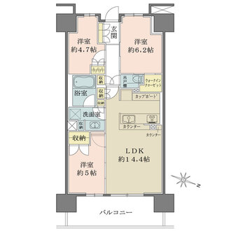 パークホームズ千葉の間取図