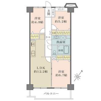 エクセル津田沼の間取図
