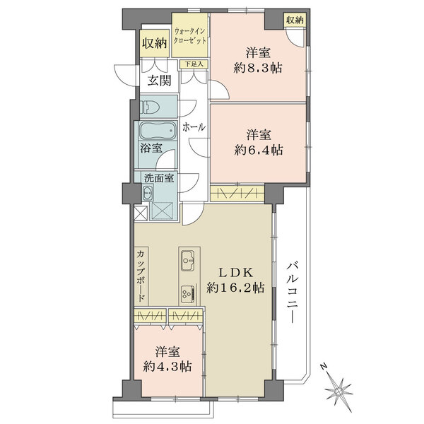 ヴェラハイツ恵比寿東の間取図