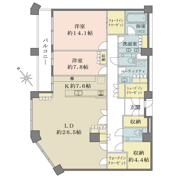 中目黒アトラスタワーの間取図