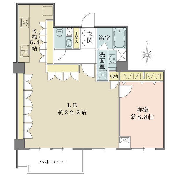 広尾ガーデンヒルズの間取図