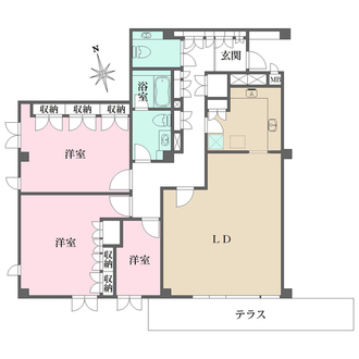 イースタンホームズ若林の間取図