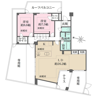 アルス文京目白台の間取図