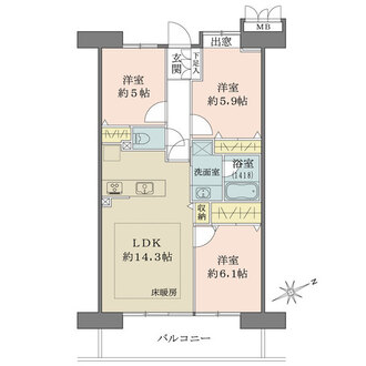 ファミール亀戸グランデージの間取図