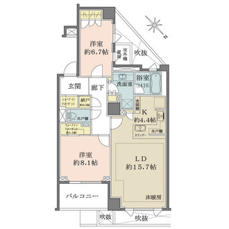 ザ・パークハウス中目黒小川坂の間取図