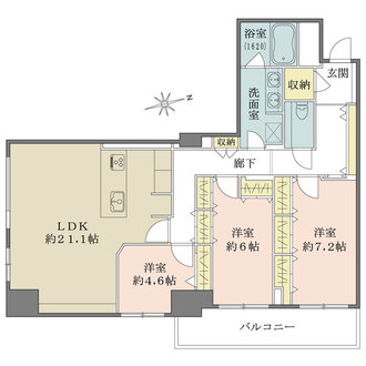 代官山アドレス ザ・タワーの間取図
