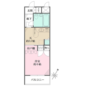 シティホームズ恵比寿の間取図