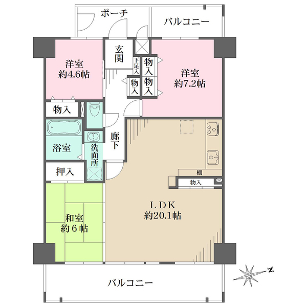 インペリアル千里万博公園の間取図