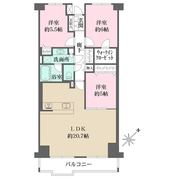 千里中央パークヒルズの間取図