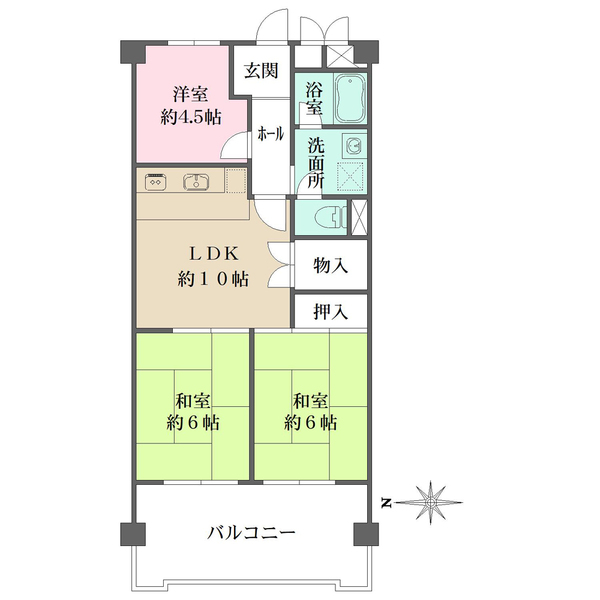 GSハイム第弐江坂の間取図