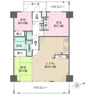 インペリアル千里万博公園の間取図