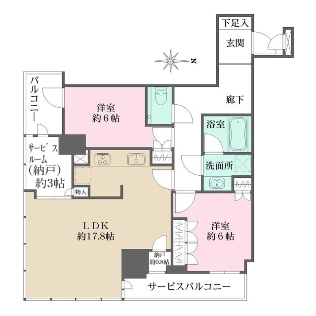 グランドメゾン新梅田タワーの間取図