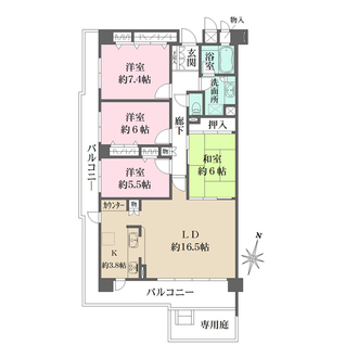 池田五月丘パークハウスの間取図