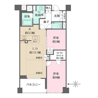 ザ・パークハウス三条油小路の間取図