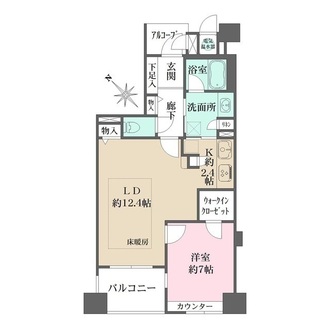 アーバンライフフォルムズ江戸堀の間取図