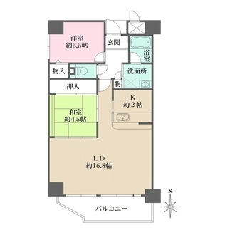 ハイネスあみだ池公園の間取図