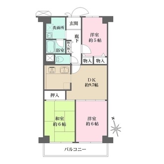 四条大宮グランドコーポの間取図