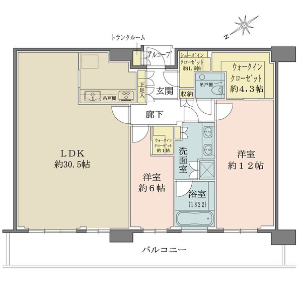 ザ・パークハウス中之島タワーの間取図